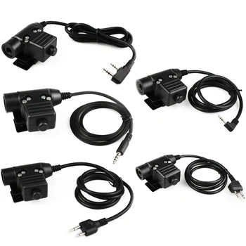 

Tactical Headphone U94 PTT For Motolora Talkabout/ 2-way/Kenwood/ICOM/Yaesu/Midland BaoFeng UV-82 Radio Headset New
