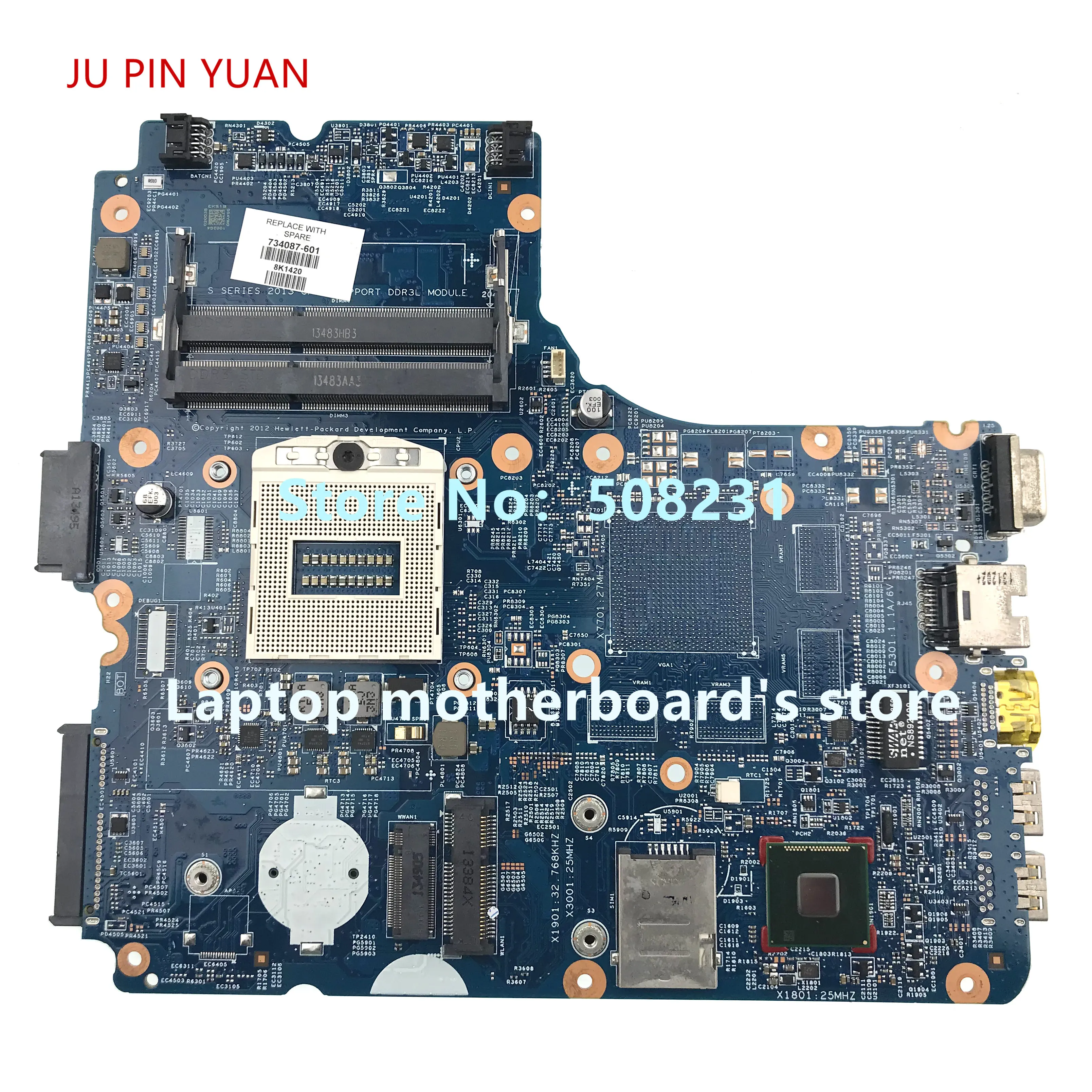 

Laptop Motherboard For HP Probook 440 G1 450 G1 Mainboard 12241-1 48.4YW05.011 734087-001 734728-601 100% Fully Tested