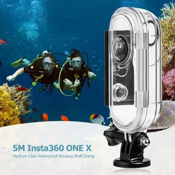 

Waterproof Diving Case Underwater Protection Housing Shell Toughened Glass and PC Practical Durable for Insta360 One Cam