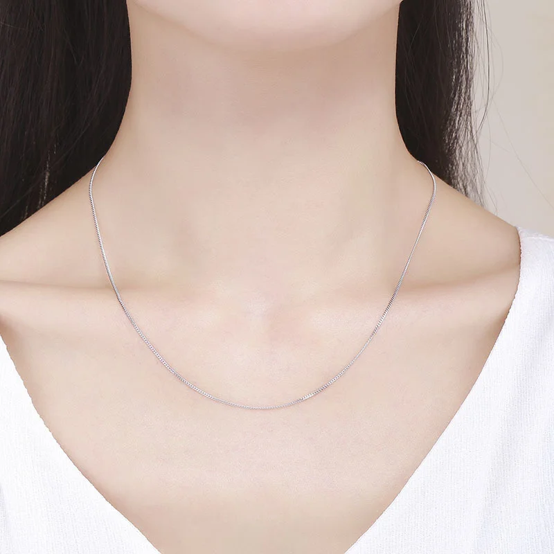 40cm 45cm 1mm Thin 925 Sterling Silver 