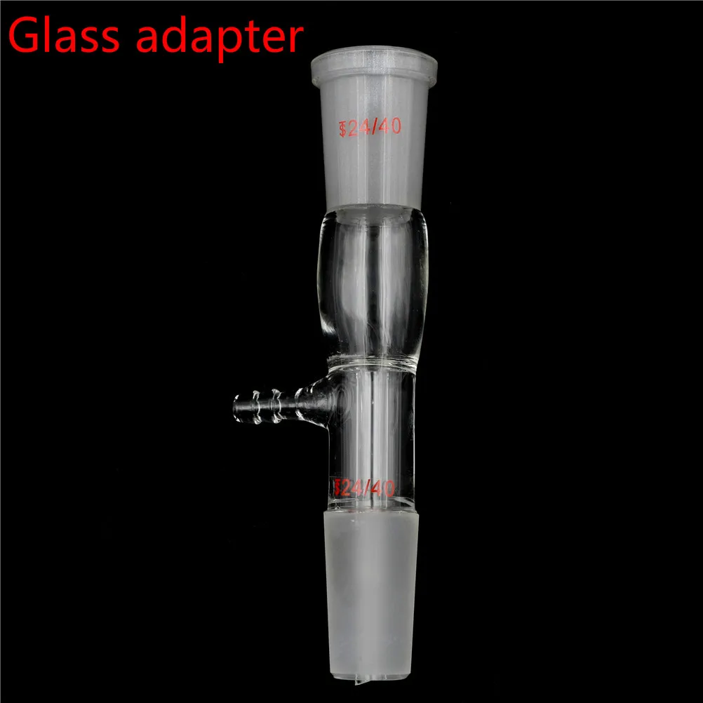 

24/40, straight connection adapter, distillation tube, ground connection, laboratory glassware
