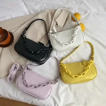

New 2020 Designer famous brand tote Crossbody Classic Handbag Wild PU Leather Chain High Quality Black Fashion