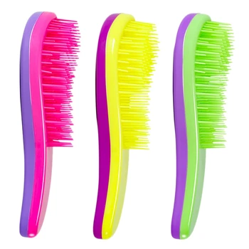 

3PCS Two-Tone Anti-Static Massage Comb Detangling Brush for Hair Brush for Natural Curly Straight Wet Or Dry Hair Detangler Brus