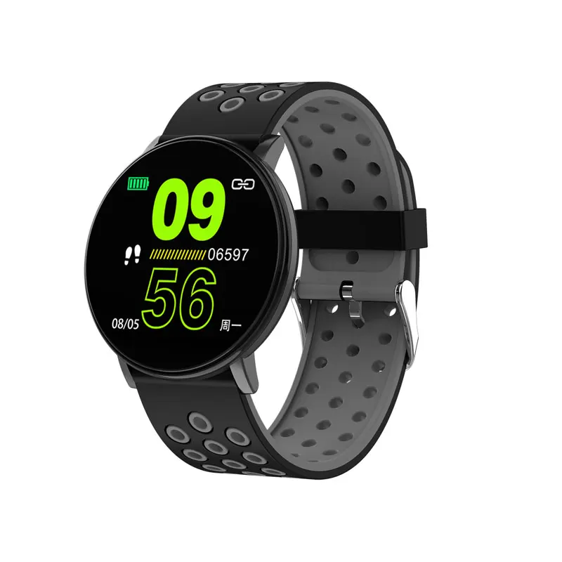 Спортивные Смарт-часы для мужчин, водонепроницаемые Смарт-часы для измерения артериального давления для женщин, монитор сердечного ритма, Bluetooth, умные часы для Android IOS - Цвет: W8C Black