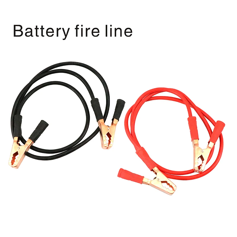 

2m alligator clip crocodile electrical clamps clips connector test cable testing cord sheath clamp Emergency Car charging Batter