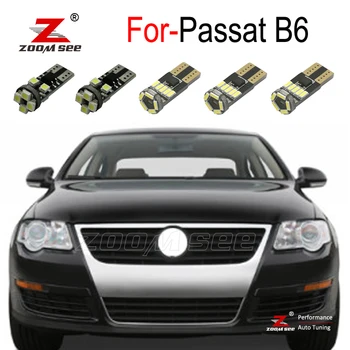 

15pcs LED number plate lamp + LED interior footwell light Kit for Passat B6 (2006-2011)