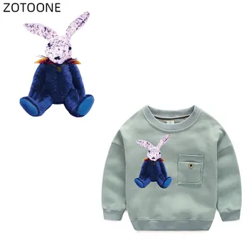 

ZOTOONE Iron on Patch Easter Rabbit Patches for Clothes Cute Sticker for Kids Heat Transfers Applications DIY Appliques G