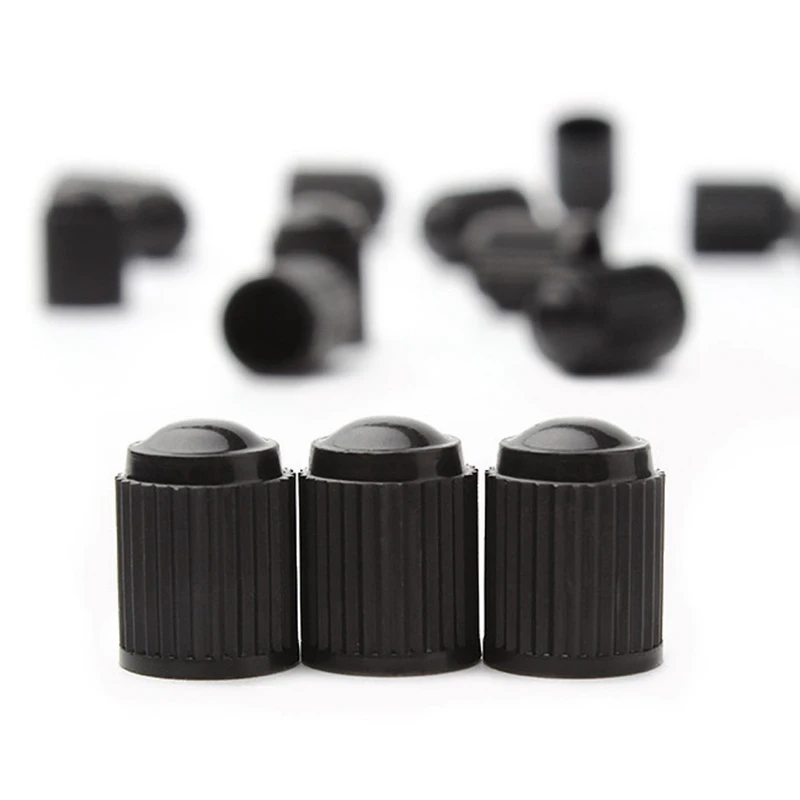 10Pcs/Set Black Car Tire Valve Caps Dustproof Caps Car Accessories Car Keep Clean For Car, Motorcycle, Bicycle, Electric Car