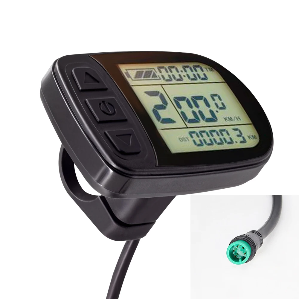 KT LCD3 Display mit SM oder Wasserdichten Stecker 24V 36V 48V Elektrische Fahrrad Display Für KT Controller