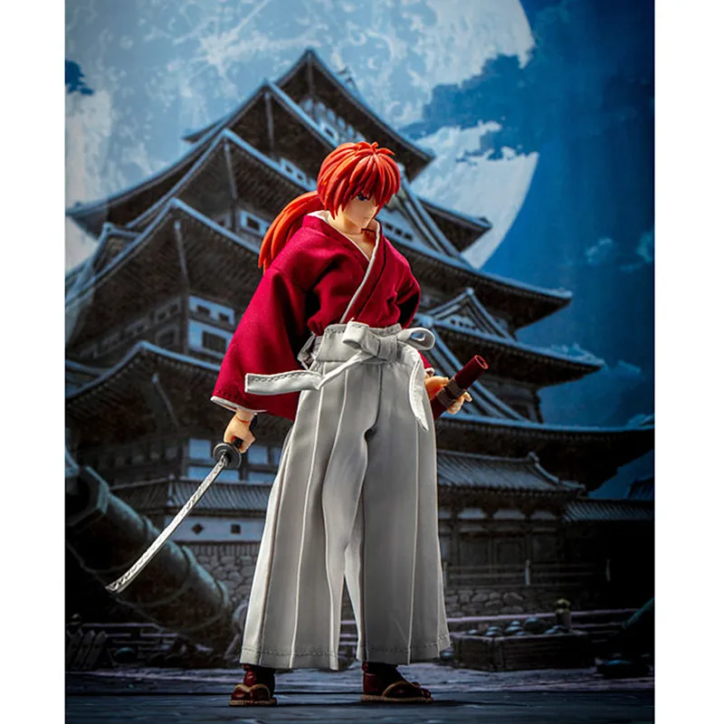 Модель фанатов в наличии DASIN аниме Rurouni Kenshin HIMURA KENSHIN ПВХ фигурка GT Модель игрушки A258