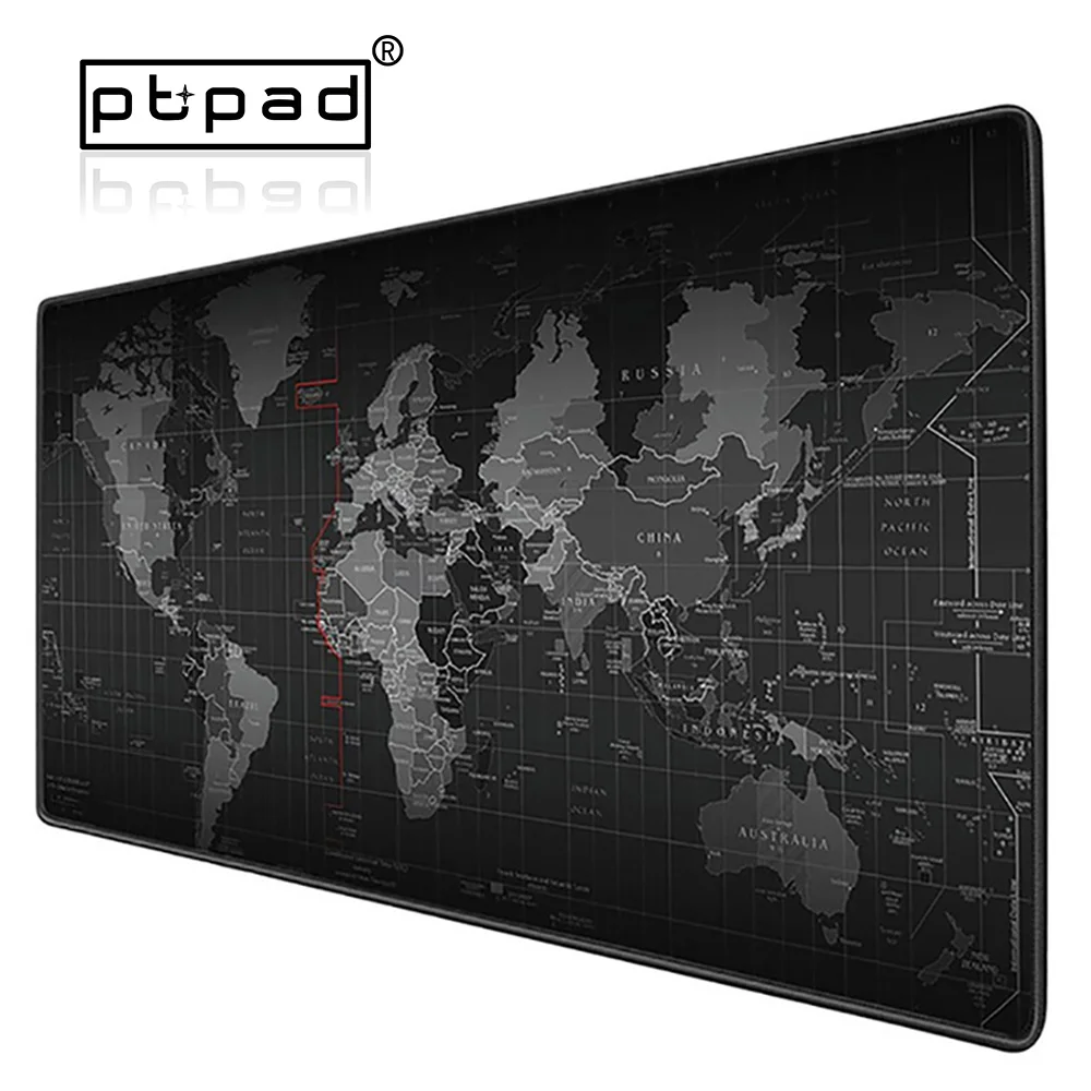 Large Size Gaming Mouse Pad Computer Laptop World of Map Mouse Pad Extend PC Muismat Keyboard Play