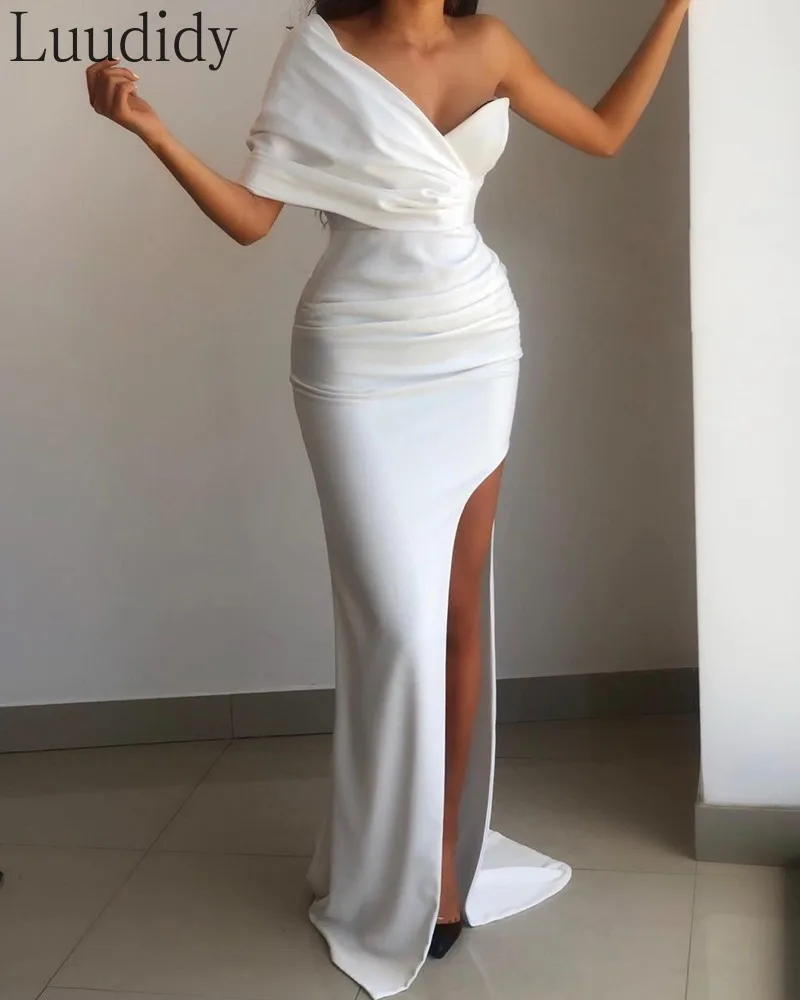 high slit party dress