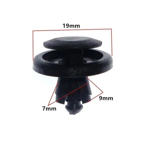 50PCS Number 7 50 шт. Автомобильные пластиковые крепежные материалы для Toyota Corolla Reiz Prado Crown Highlander Land Cruiser Prius Camry Yaris L Fender Бампер клип - Название цвета: 50PCS Number 7