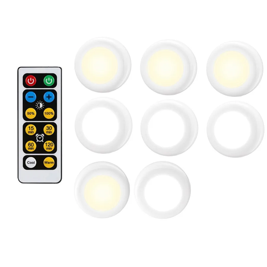 1 Remote 8 Lamp Thrisdar 2 цвета с регулируемой яркостью под свет шкафа с дистанционным шкафом шкаф ночные светильники палка на коридор, лестница настенный светильник - Цвет: 1 Remote 8 Lamp