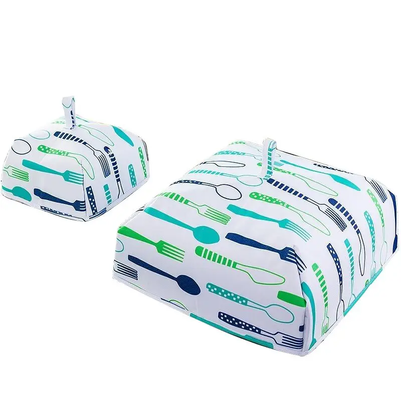 Small green 1 шт. крышки для пищевых продуктов, сохраняющие тепло, крышка для овощей, Складная крышка из алюминиевой фольги, посуда, изоляция, кухонные крышки для пищевых продуктов, сетки - Цвет: Small green