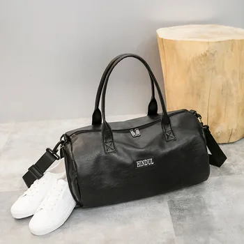 

New Travel Bag Fashion Sports Bag Pu Material Portable Design Large Capacity Waterproof Fitness Bag