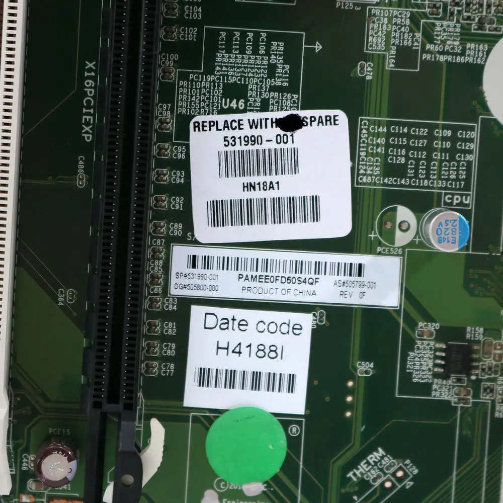 Материнская плата 531990 001 для HP Compaq 8100 8180 Elite CMT 505800 000 100% тестирование полностью