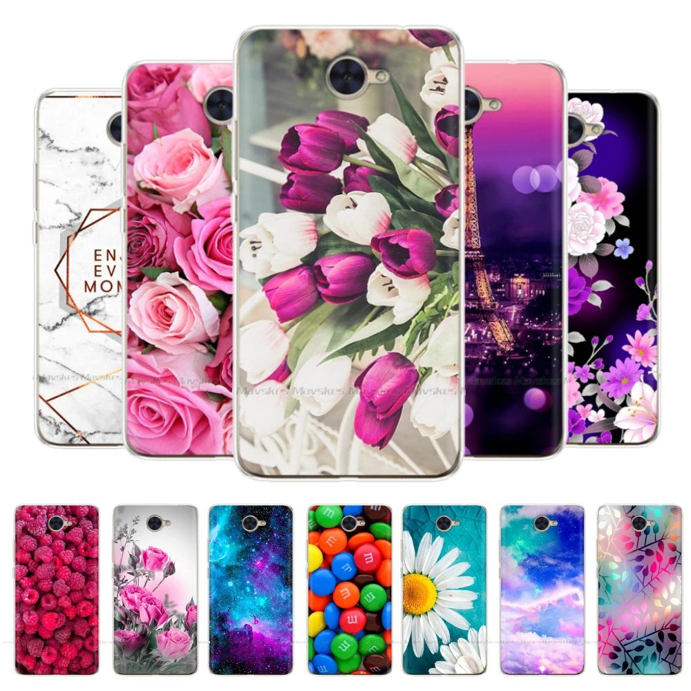 Per Huawei Y7 2017 Custodia Y7 2019 Cover Posteriore In Silicone Custodia Per Huawei Y7 Trt-Lx1 Trt-Lx2 Trt-Lx3 Y 7 2017 Custodia Morbida In Tpu