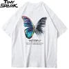 Hip Hop Oversize T Shirt Men 2022 Streetwear Harajuku Color Butterfly Tshirt Short Sleeve Cotton Loose HipHop T-Shirt Plus Size ► Photo 3/6