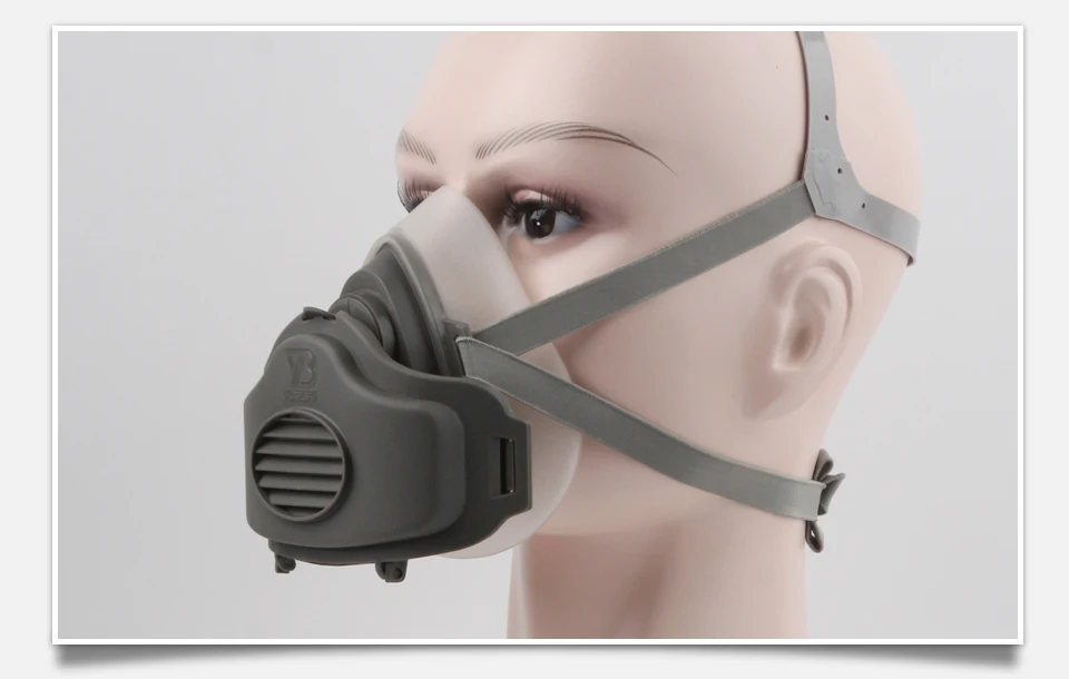 Защитная маска, противогаз, набор химических противопылевых масок, респиратор от пыли, фильтр, Промышленная пыль, смог, распылительные маски