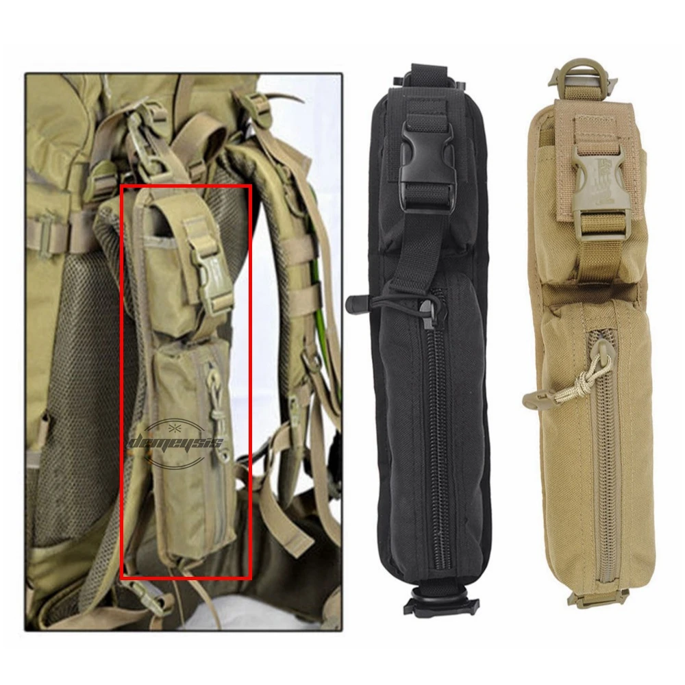 

Backpack Shoulder Strap Sundries Bags Molle Design Waterproof Tactical Rucksack Protable Shoulder Pouch Key Flashlight Pouches