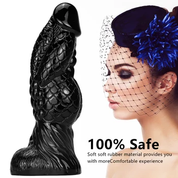 Alien animal dildo butt plug PVC huge penis with suction cup anal massager flirting sex products female male sex toys 4