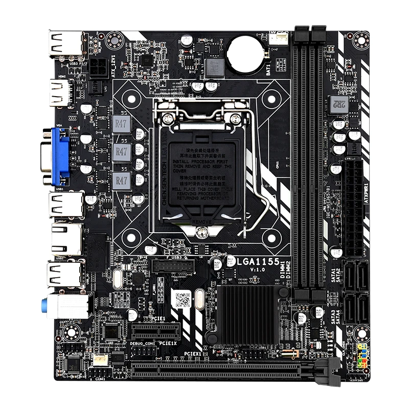 best gaming motherboard for pc LGA 1155 Motherboard Set for Intel Core i7 / i5 / i3 / pentium / celeron LGA1155 M-ATX Intel with 2*8GB=16GB DDR3 1600Mhz PC RAM latest motherboard for desktop