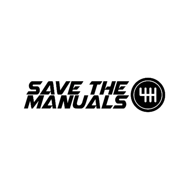 

Fashion Save The Manuals Vinyl Car Stickers Decals Styling Funny Bumper Window Laptop Other Vehicle Car Accessories KK17*4cm