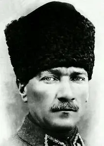 Стандартный портрет Mustafa kemale Ataturk турецкий лидер декоративный постер настенный холст стикер декор домашнего бара подарок