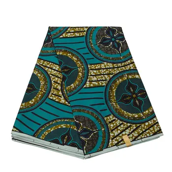 

6 yards excellent latest design African prints wax 100% polyester sewing tissu wax fabric ankara fabric WD-75