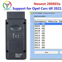 200603a 2021 opcom com pic18f458 ftdi ft232rq chip para opel scanner de diagnóstico do carro suporte carros opcom 2021 profissão 200603a