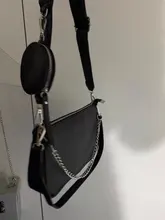 Conjunto de 2 bolsas de mensajero Retro para mujer, bolso de hombro de cuero de pu con monedero y bolso de mano, 2021