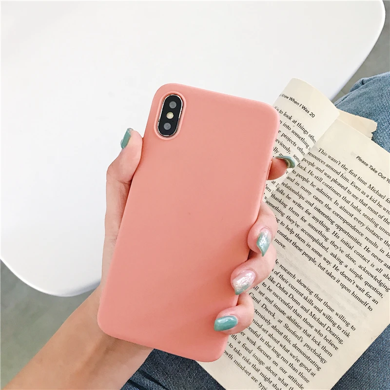 Цветной Мягкий силиконовый чехол для Xiaomi Redmi Note 6 5 7 8 Pro 6A 7A K20 матовый Mi 9 SE 9T Mi8 Lite