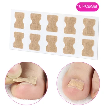 

10pcs/set Ingrown Patch Sticker Waterproof Foot Care Breathable Fixer Recover Glue Free Toenail Corrector Paronychia Treatment