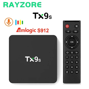 

TX9s Android Smart TV Box Amlogic S912 Octa core 2GB 8GB 4K 60fps TVBox 2.4G Wifi 1000M Youtube 4K Set Top Box PK S905X3