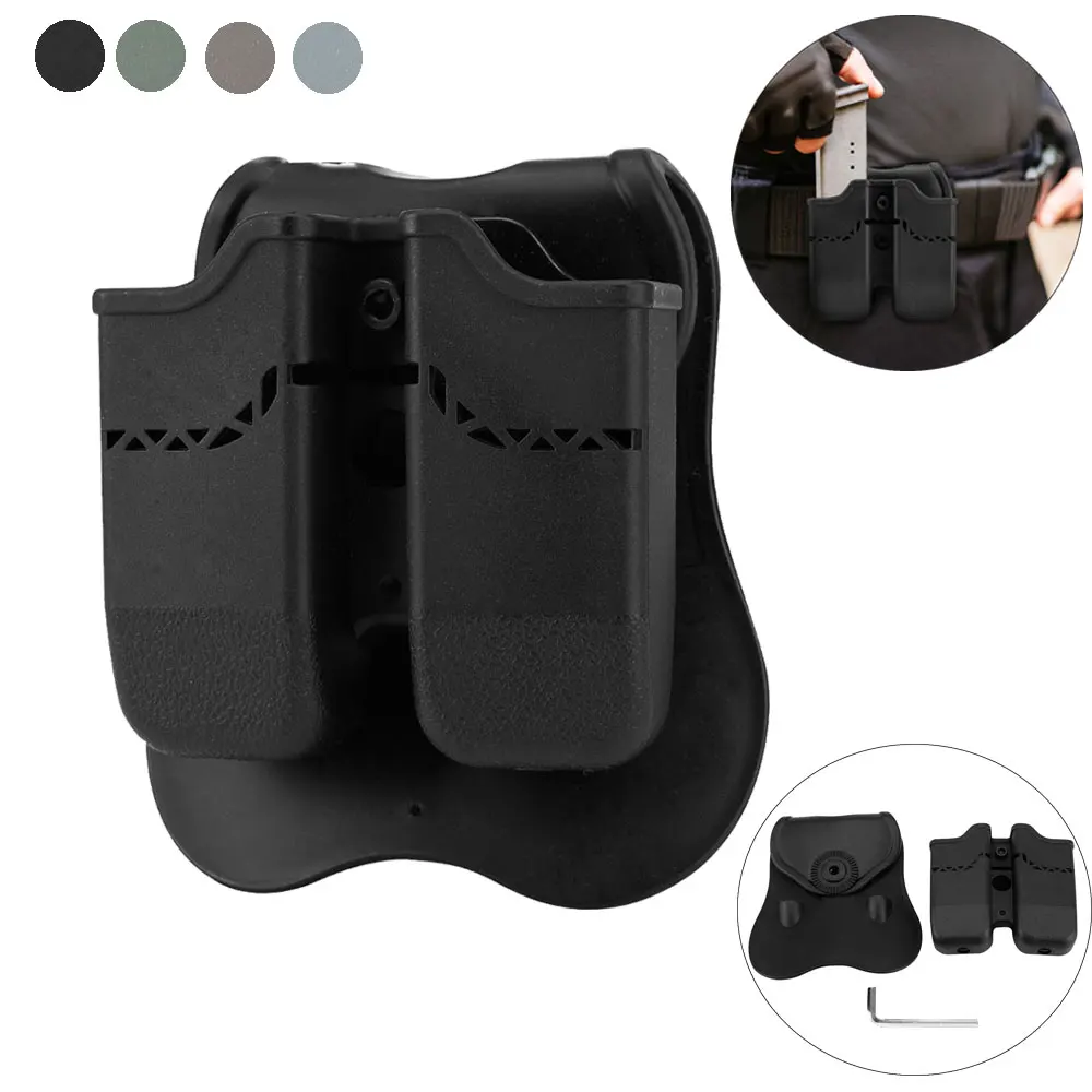 

Tactical Magazine Pouch Airsoft Double Magazine Holster Military Shooting Rifle Pistol Mag Box Pouch Hunting Cartridge Holder