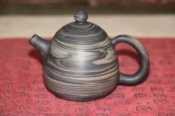 

Jianshui ceramic Jian Shui puer tea pot ZI TAO purple ceramic MINI teapot Dragon Egg for pu er oolong black tea about 85ml