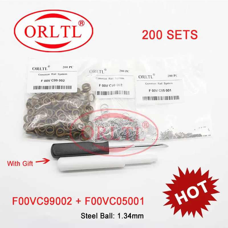 Repair Kit Gasket F00VC99002 1.34mm Steel Ball F00VC05001 1.5mm Ceramic Ball F00VC05009 F00VC05008 F00RJ02177 for BOSCH