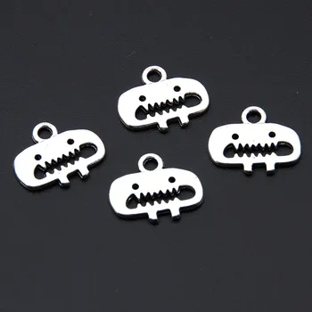 

50pcs Silver Color Cute Monster Charms Cartoon Characters Pendant Bracelet Necklaces Jewelry Supplies A3368