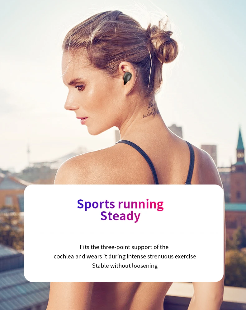 Беспроводные наушники Bluetooth 5,0 наушники в ухо гарнитура стерео звук качество спортивные наушники для Android Ios всех смартфонов