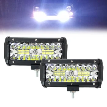 

7inch 120w LED work light bar combo beam car Driving lights for Off Road truck 4WD 4x4 UAZ motorcycle ramp 12V 24V auto fog lamp