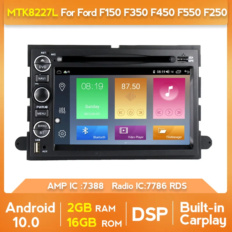 YellowBerry Andorid 10 0 системы 4 core DSP для Ford F150 F350 F450 F550 F250 GPS навигации мультимедийный DVD