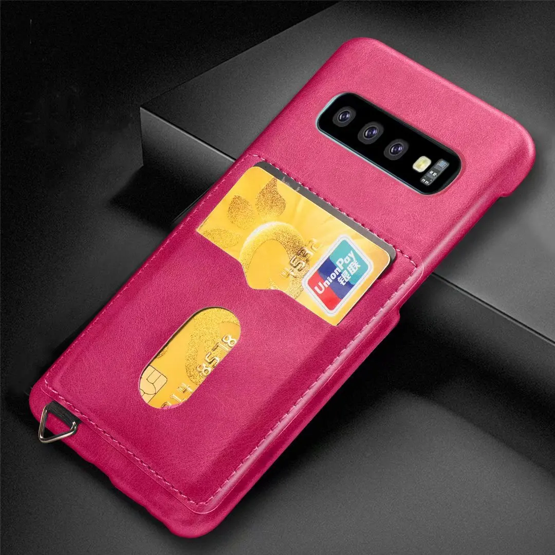 Кожаный чехол для телефона для samsung Galaxy S7 edge S8 S9 PLUS, чехол для кредитных карт, фиксированный фото, Note8 9 note10 Pro S10 e PLUS