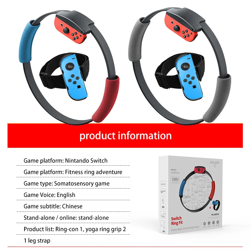 Günstig Ring Fit Abenteuer für Nintendo Swith Einstellbare Bein Strap Set für Ring Fit Abenteuer Ring con enthalten