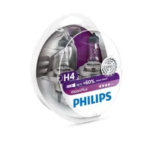 Лампа H4 12V- 60/55W(P43t)(+60% света) Vision Plus(2 шт) PHILIPS 12342VPS2