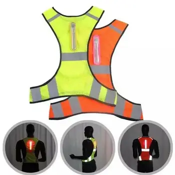 

Outdoor Cycling Reflective Vest LED Running Outdoor Safety Jogging Supplies Breathable Visibility Waring Care Safe Tools