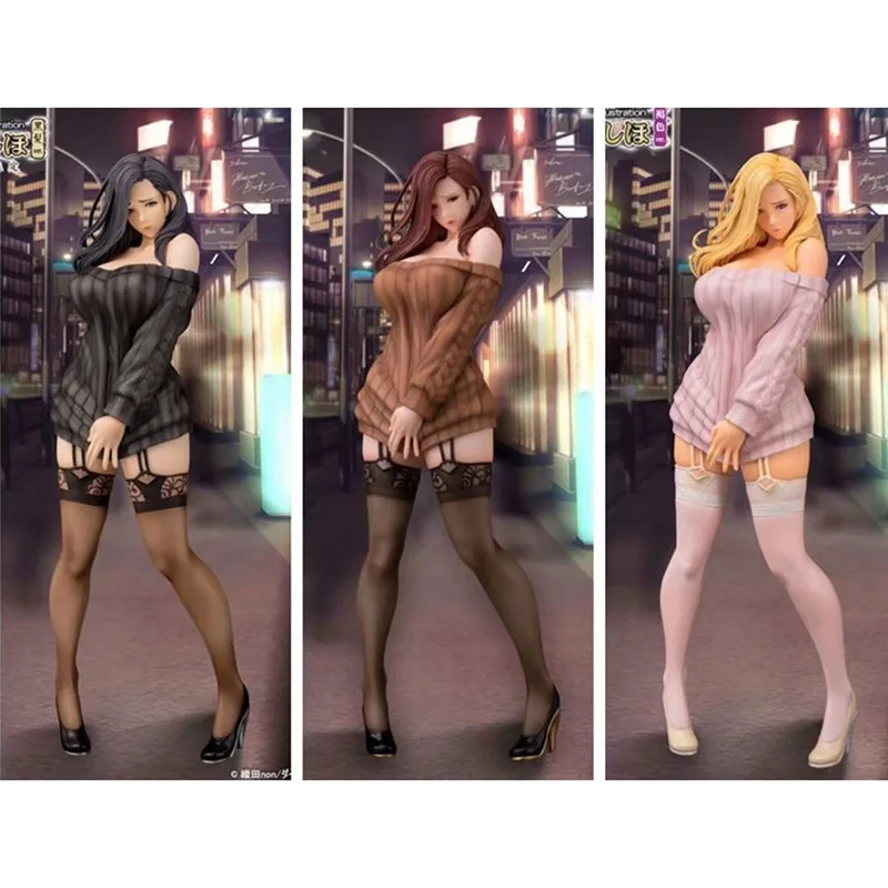 

28cm 3 Colors Daiki Shiho Kujo Oda not Illustration Take Off Sexy Anime Girls PVC Action Figures Model Collection Figure Model