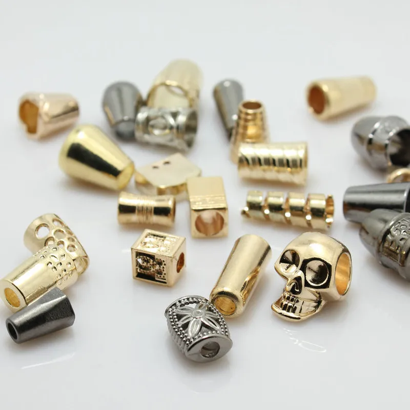 

6Pcs/Lot Metal Cord End Caps decoration cord end stopper Toggle Clip buckles Jacket Sweater Sportswear Accessories