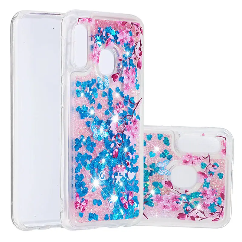 

Soft Silicon Cover For Samsung Galaxy A90 Luxury Shockproof Phones Case For Samsung Galaxy A 90 A80 Liquid Quicksand Clear Cases