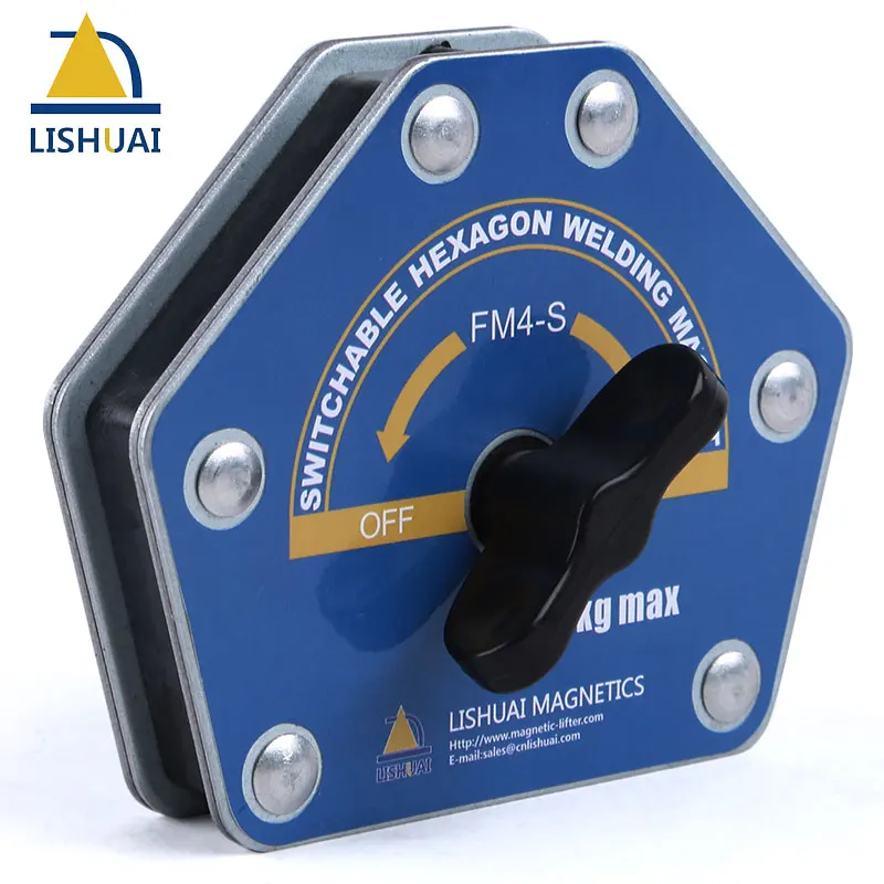 Forte do Suporte da Soldadura do Multi-ângulo do Ímã Switchable da Soldadura do Hexágono Tamanho Dois